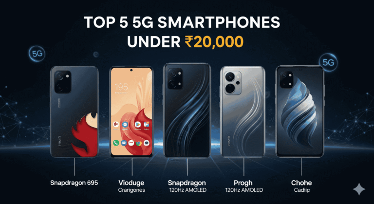 Top 5 5G Smartphones Under 20000: मात्र 20,000 की कीमत में मिल रहे ये 5 5G स्मार्टफोन, स्पेसिफिकेशन जान उड़ जायेंगे तोते