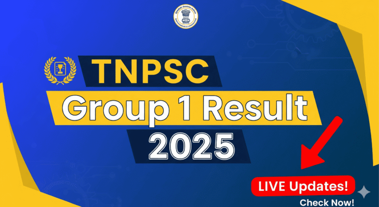 TNPSC Group 1 Result 2025