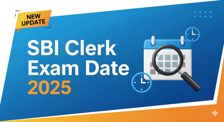 SBI Clerk Exam Date 2025: