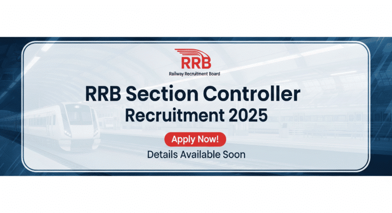 RRB Section Controller Recruitment 2025