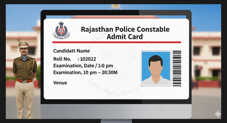 Rajasthan Police Constable Admit Card