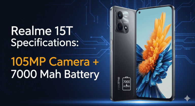 Realme 15T Specifications: 105MP Camera + 7000 Mah Battery