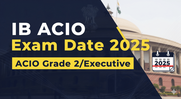 IB ACIO Exam Date 2025: ACIO Grade 2/Executive